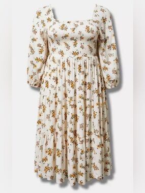 TORRID Midi Gauze 3/4 Length Sleeve Dress
SIZE 1